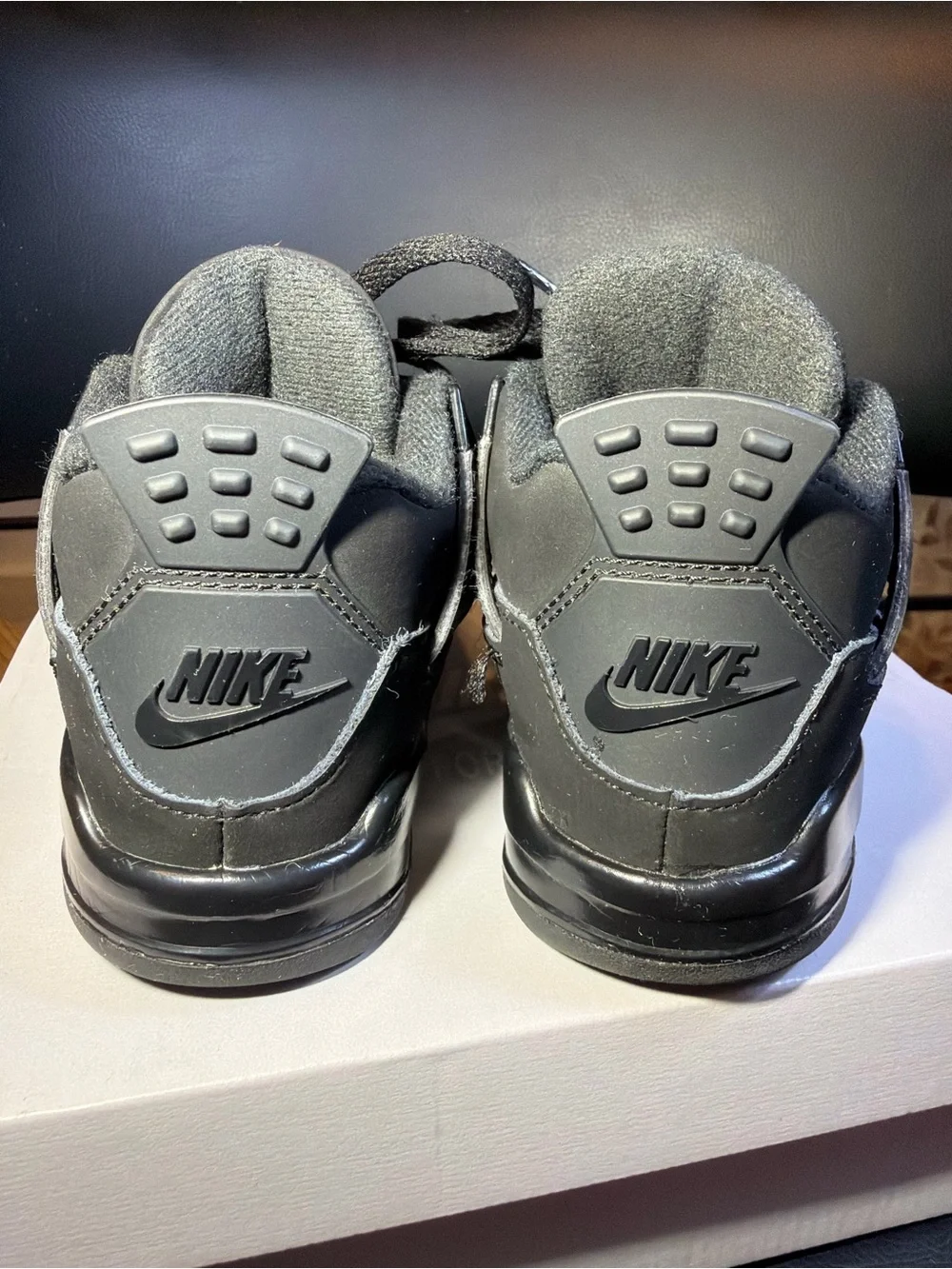 Nike Air Jordan 4 Retro Black IB4387-010 Toddler Kids Size 9C 100% Auth.